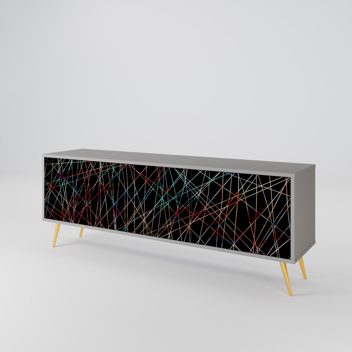 LUMINOUS SNARE TV-bänk med 3 dörrar