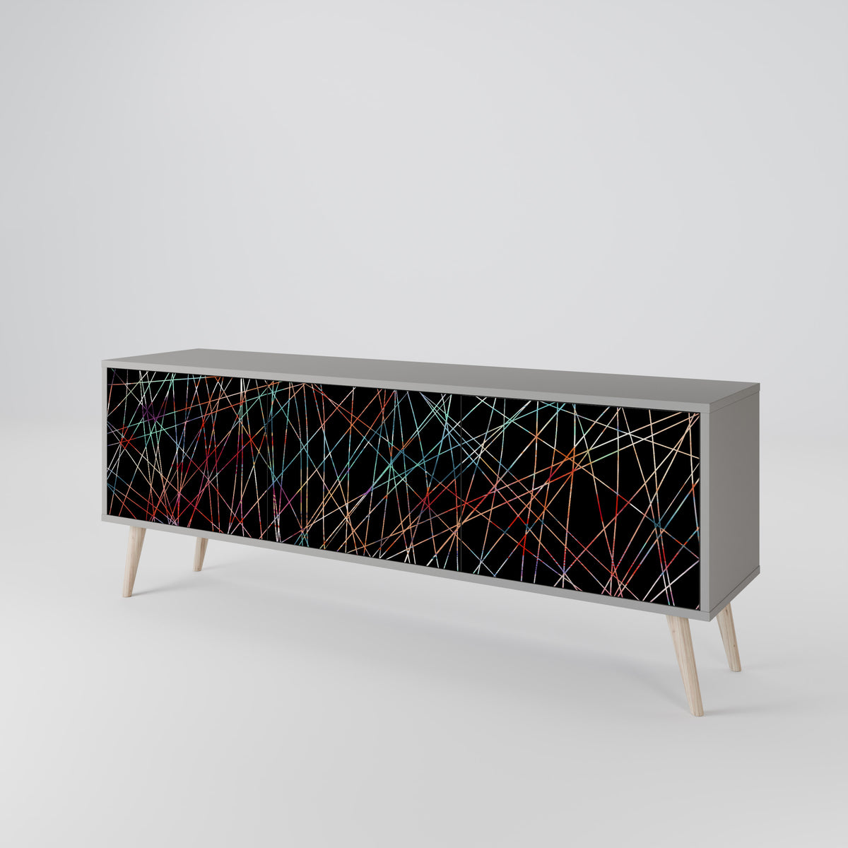 LUMINOUS SNARE TV-bänk med 3 dörrar