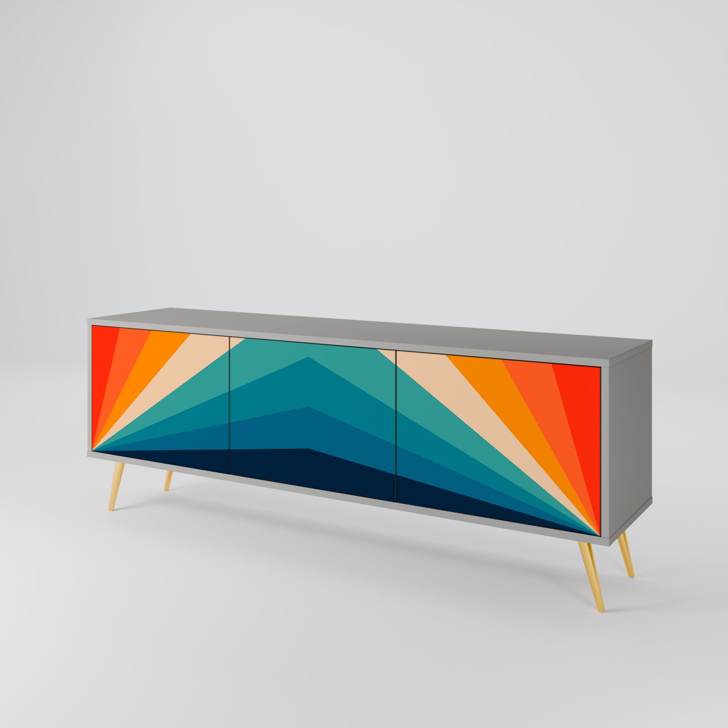 PRISM CONCUSSION TV-bänk med 3 dörrar