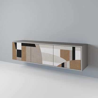 DELICATE MEMENTO TV-bänk med 3 dörrar