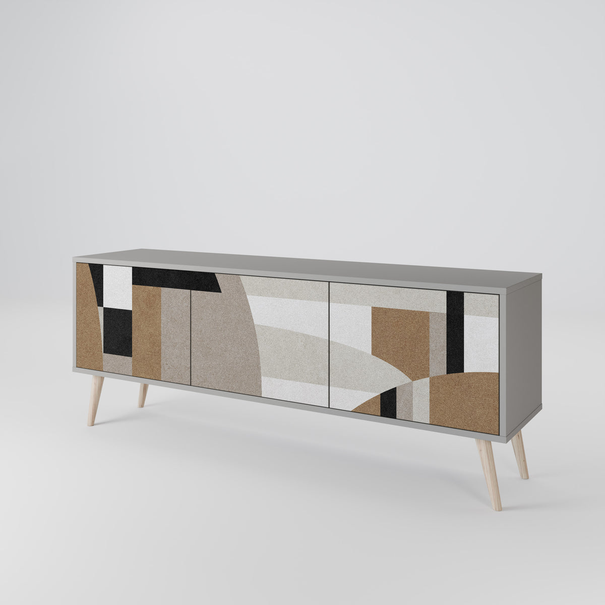 DELICATE MEMENTO TV-bänk med 3 dörrar