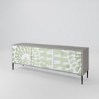 HELIX DANCE 3-Door TV Stand in Grey Finish