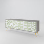 HELIX DANCE 3-Door TV Stand in Grey Finish