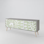 HELIX DANCE 3-Door TV Stand in Grey Finish