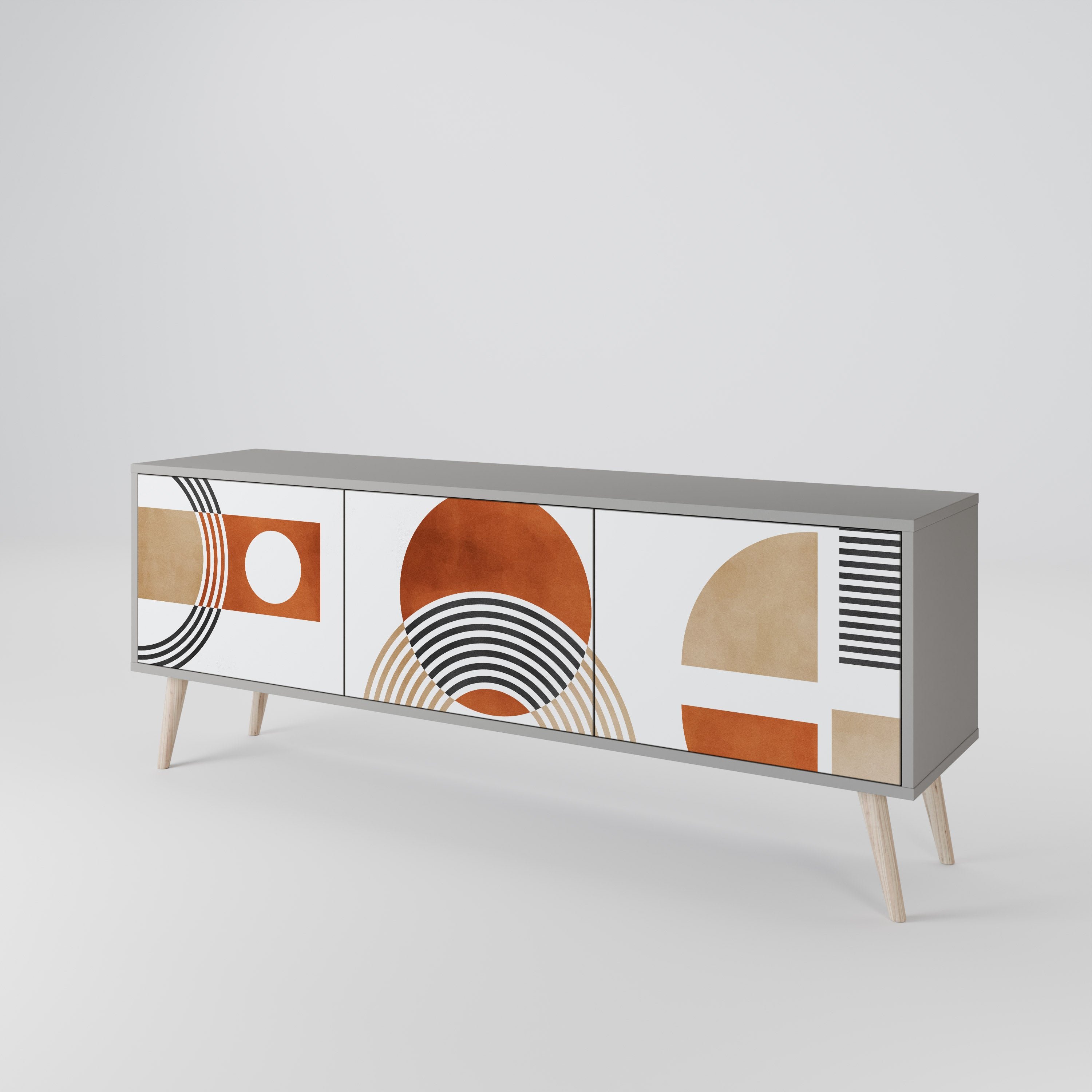 CIRCLE RHYTM 3-Door TV Cabinet