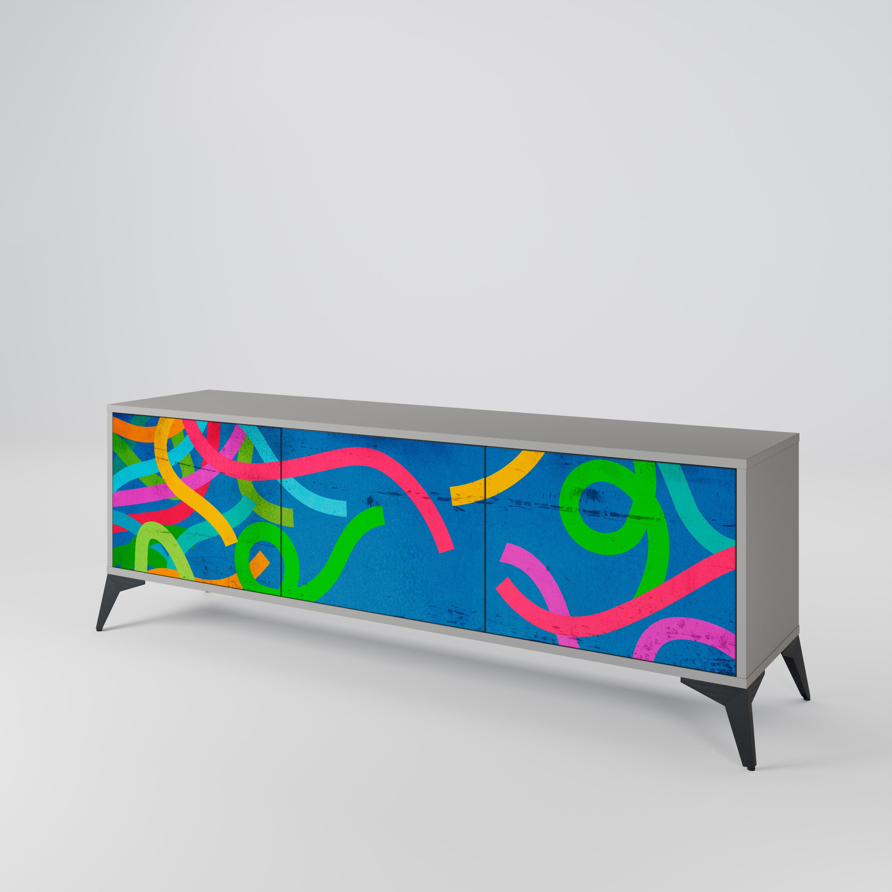 STREAMER TANGLE 3-Door TV Cabinet