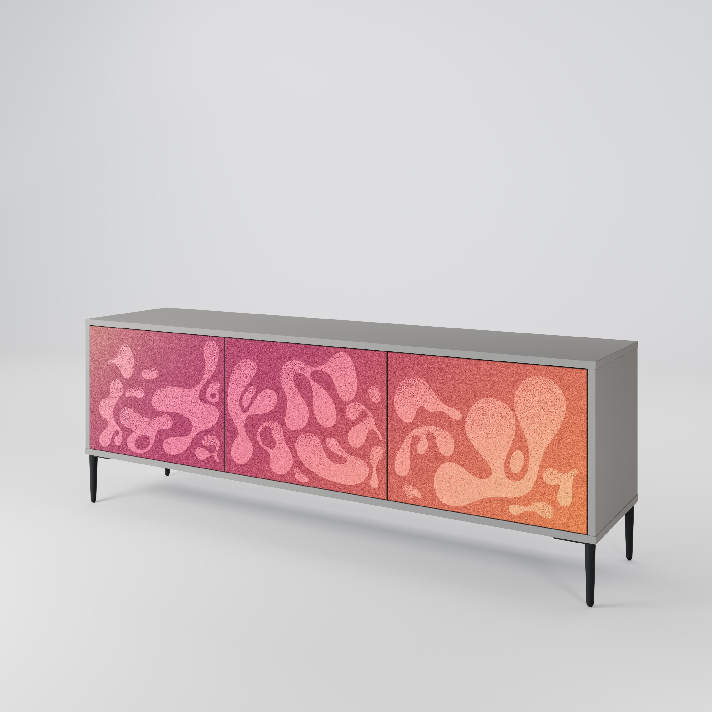IRREGULAR PINK 3-Door TV Cabinet