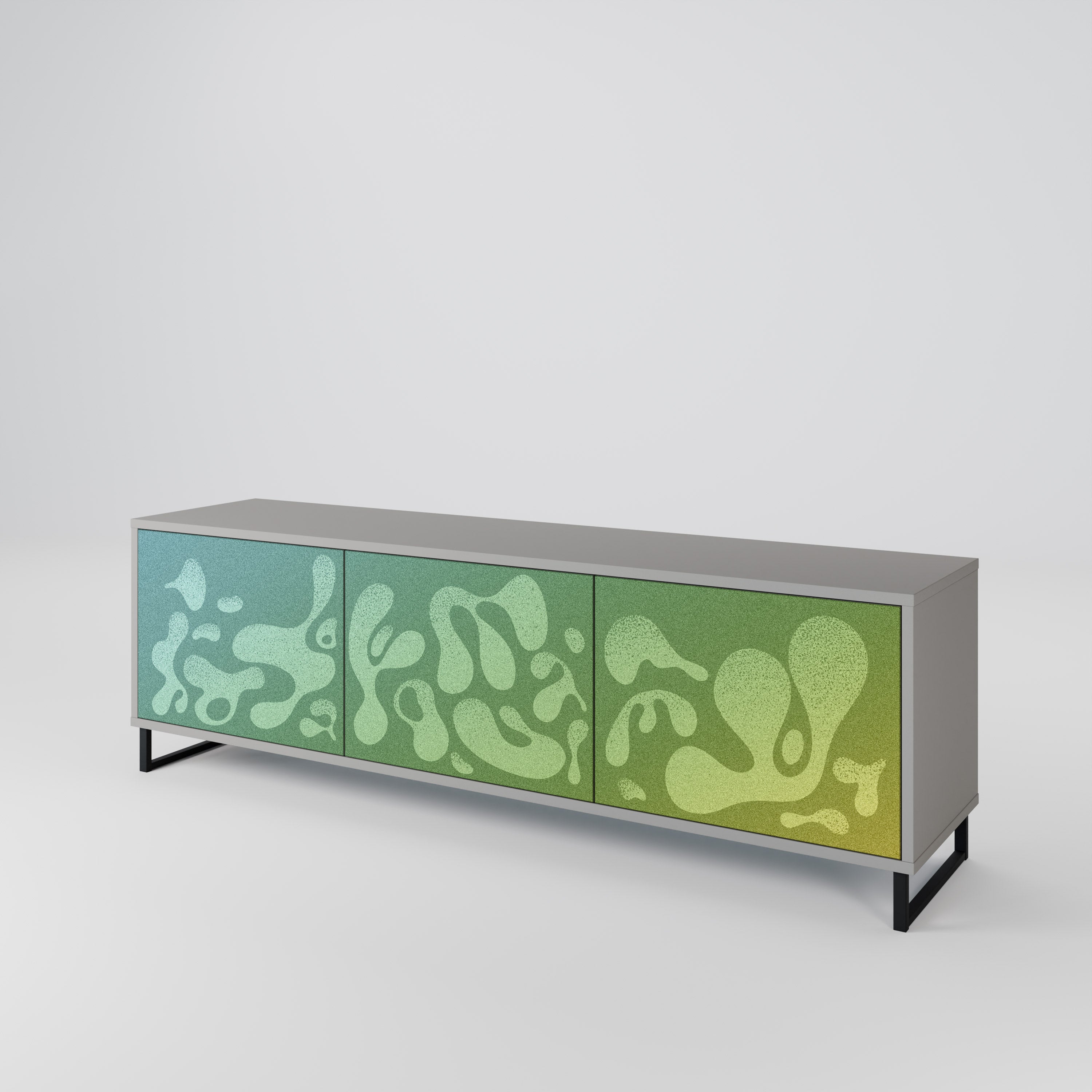 IRREGULAR BLUE 3-Door TV Cabinet