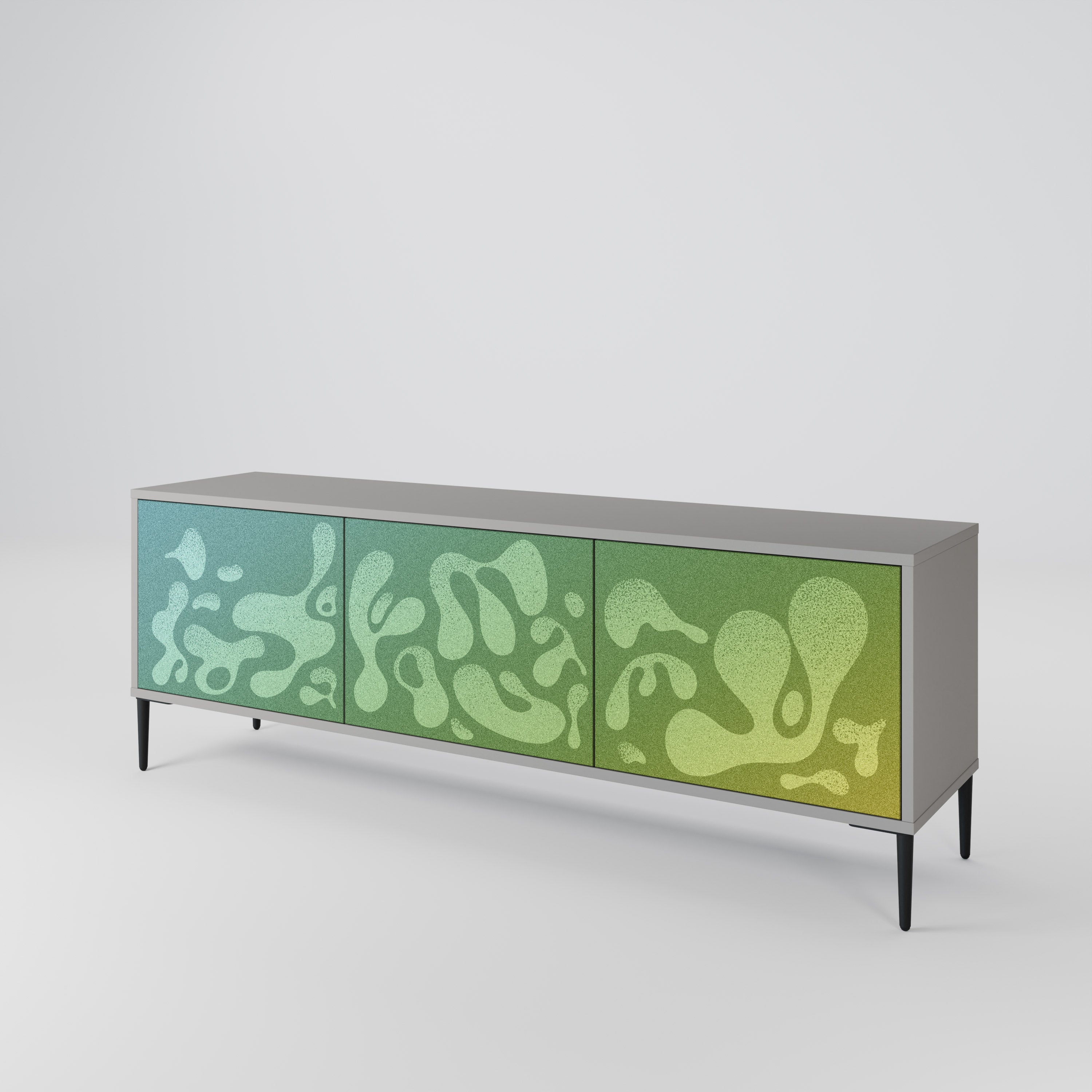 IRREGULAR BLUE 3-Door TV Cabinet