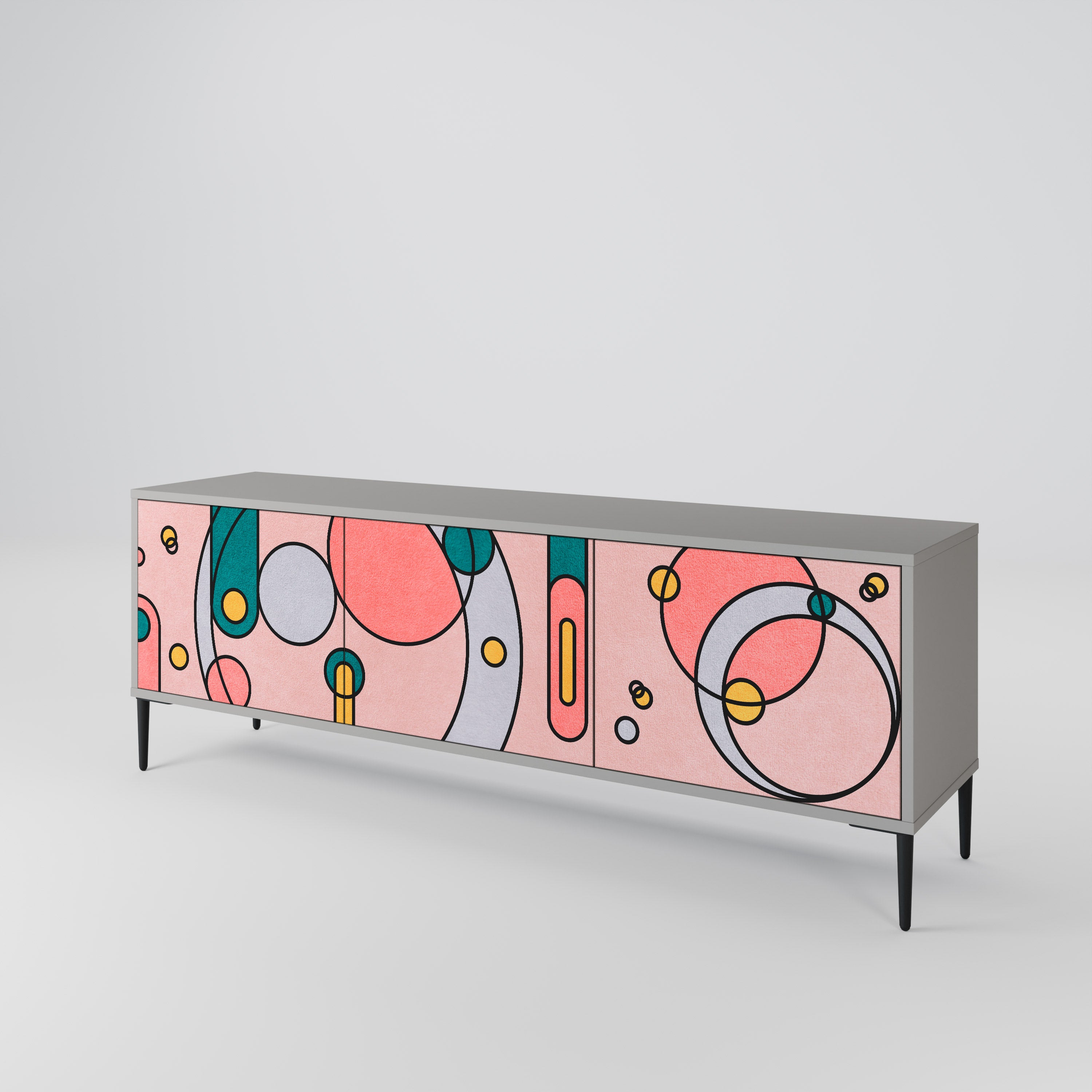 GOSSAMER ECHOES 3-Door TV Cabinet