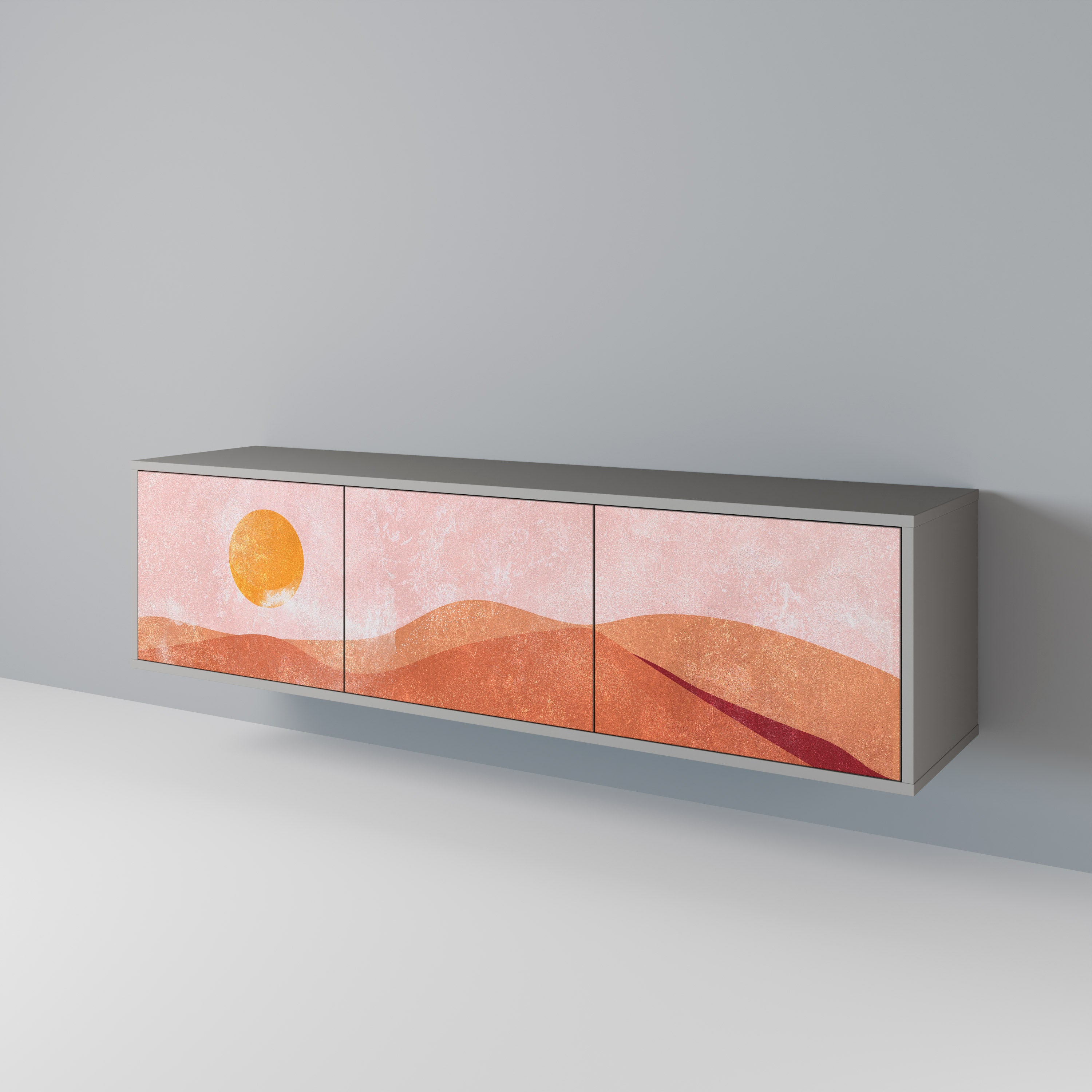 LUMINOUS SUNLIGHT TV-bänk med 3 dörrar