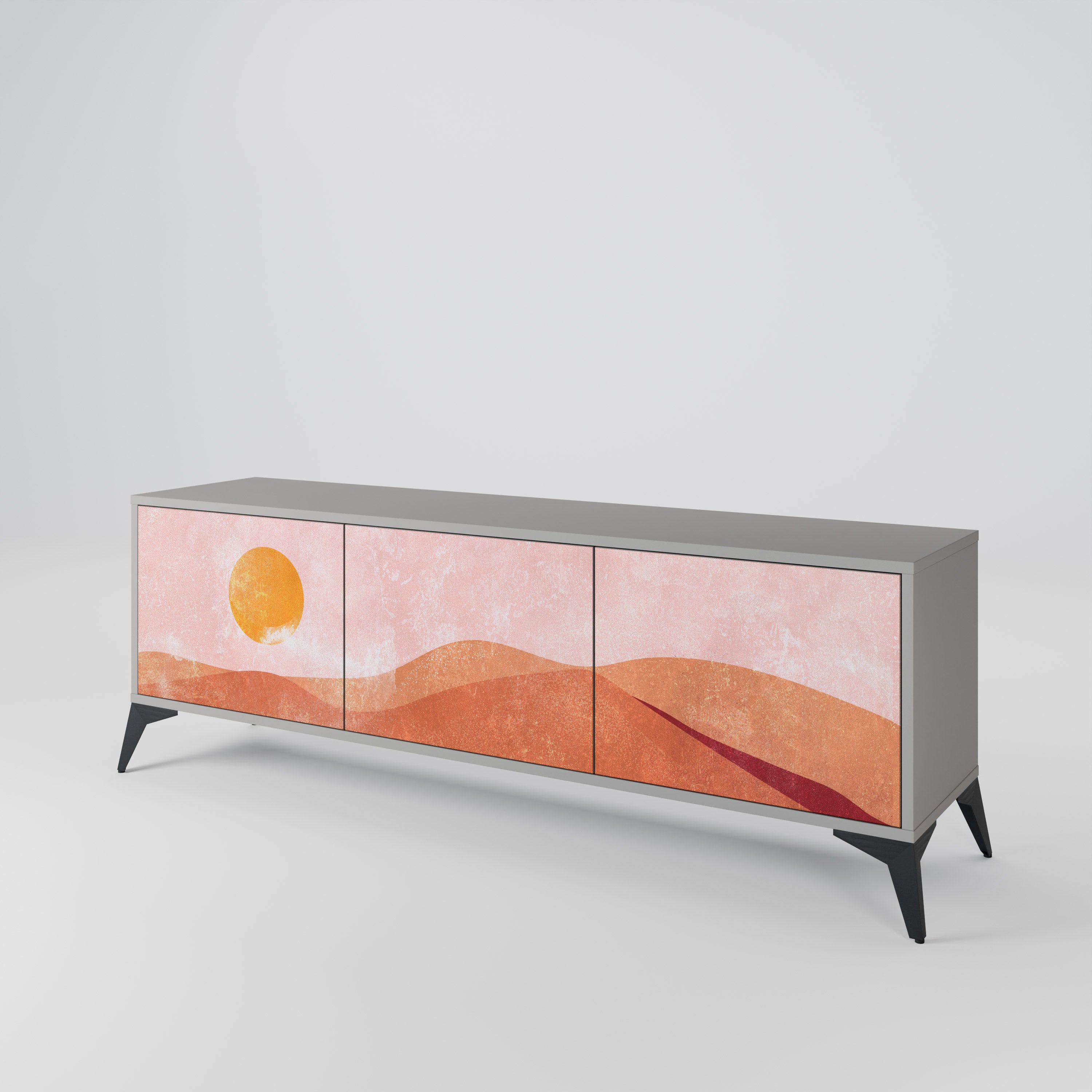 LUMINOUS SUNLIGHT TV-bänk med 3 dörrar