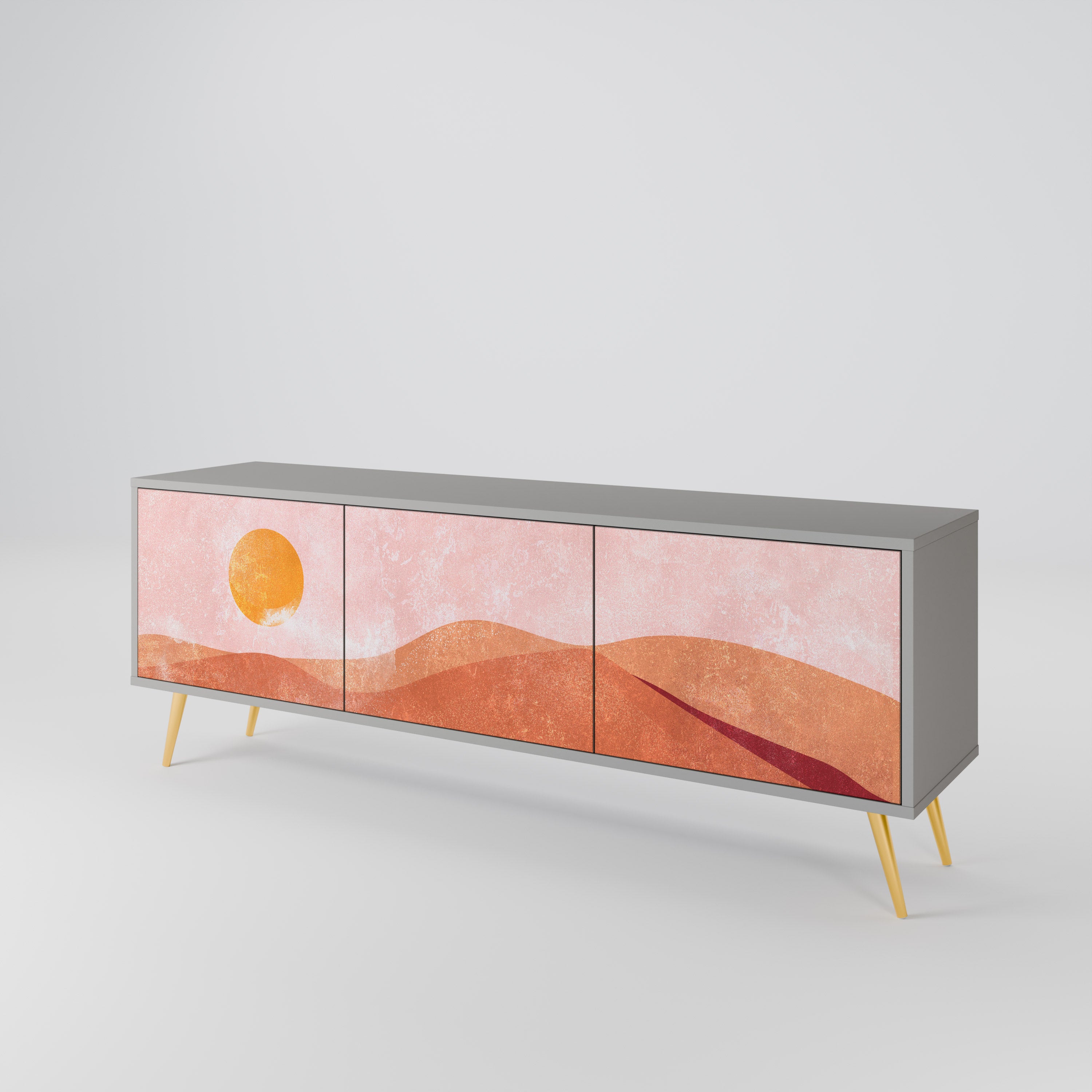 LUMINOUS SUNLIGHT TV-bänk med 3 dörrar