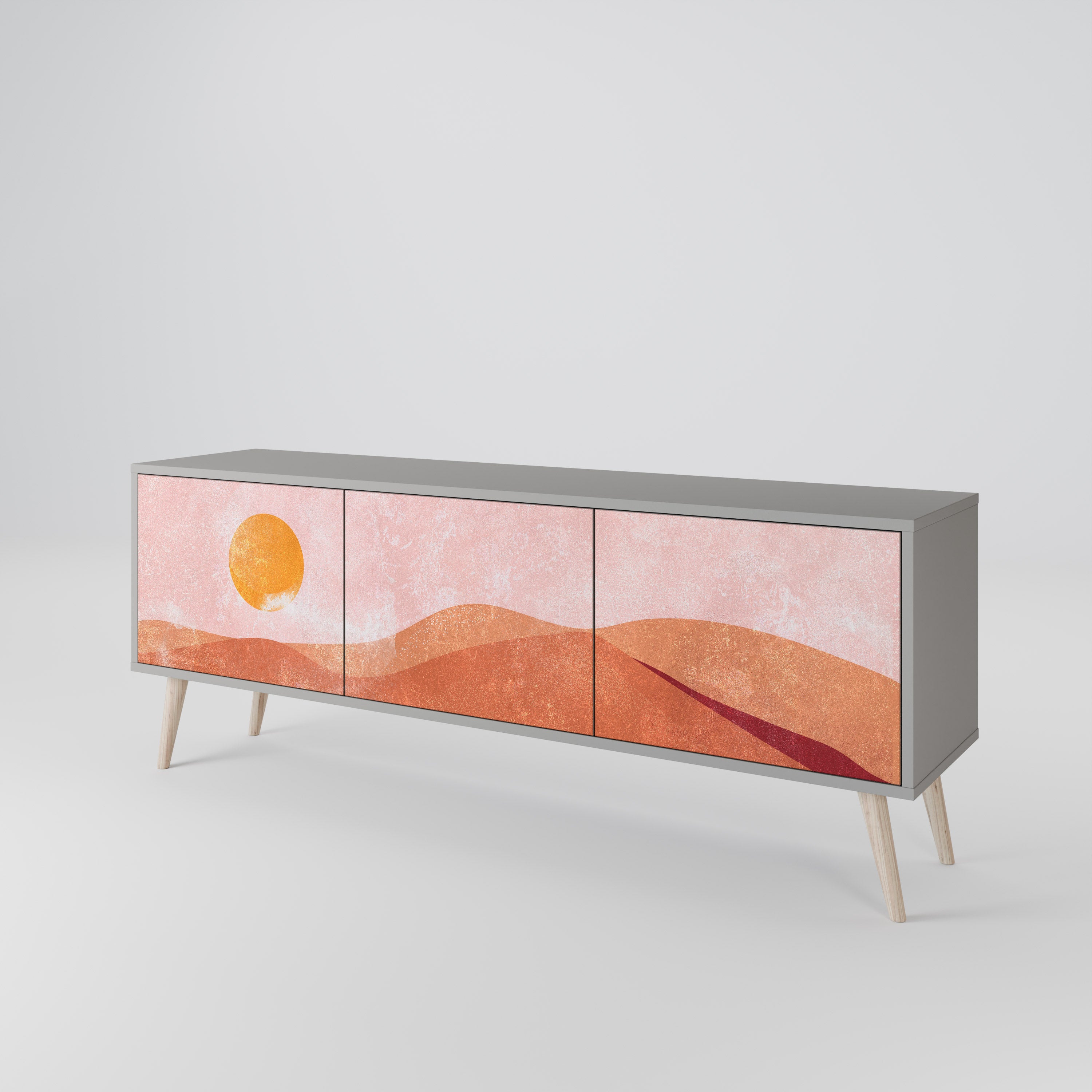 LUMINOUS SUNLIGHT TV-bänk med 3 dörrar