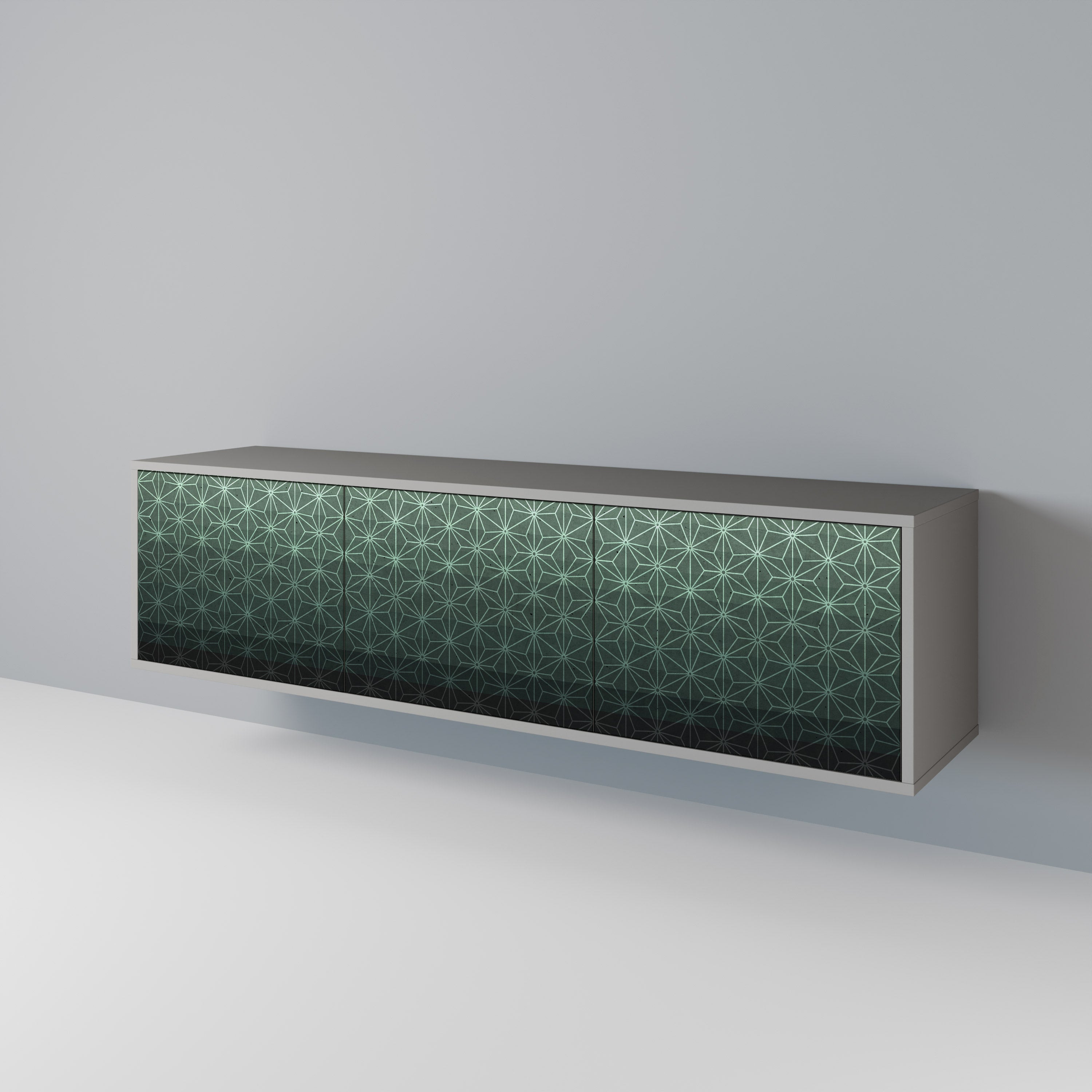 ORNAMENTAL GLIMMER TV-bänk med 3 dörrar