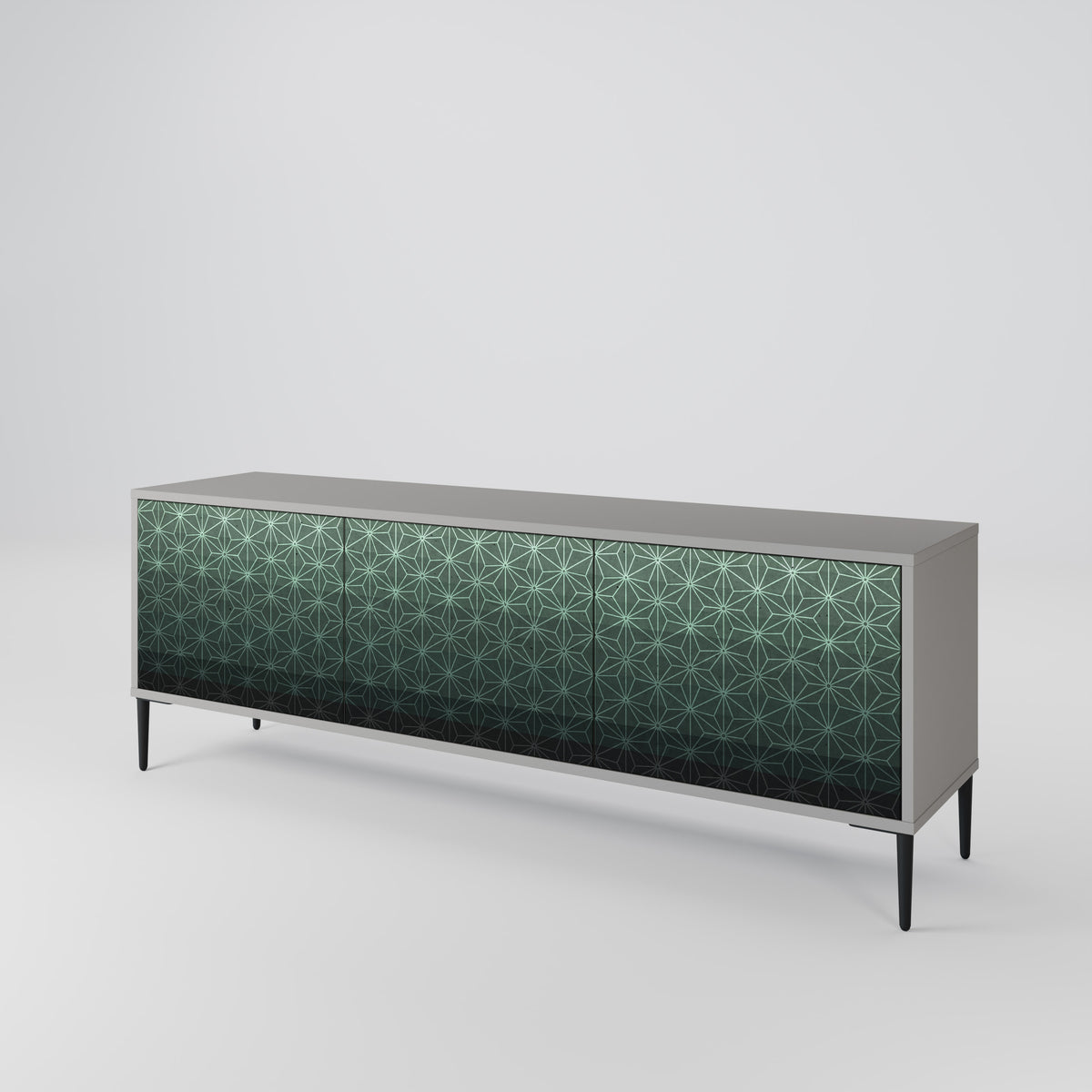 ORNAMENTAL GLIMMER TV-bänk med 3 dörrar