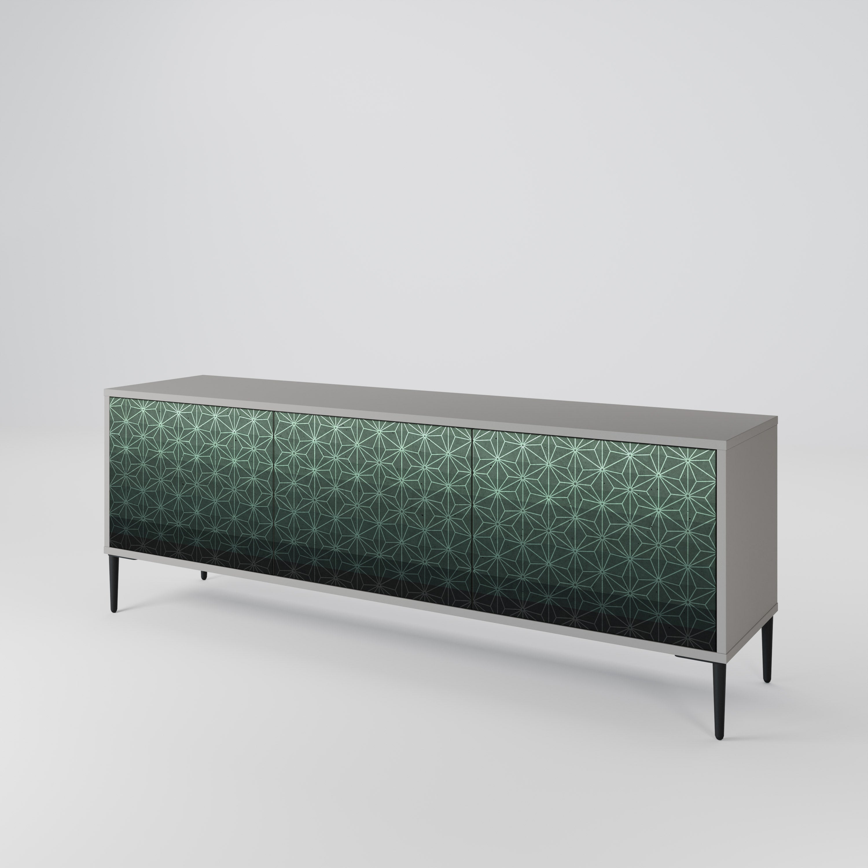 ORNAMENTAL GLIMMER TV-bänk med 3 dörrar