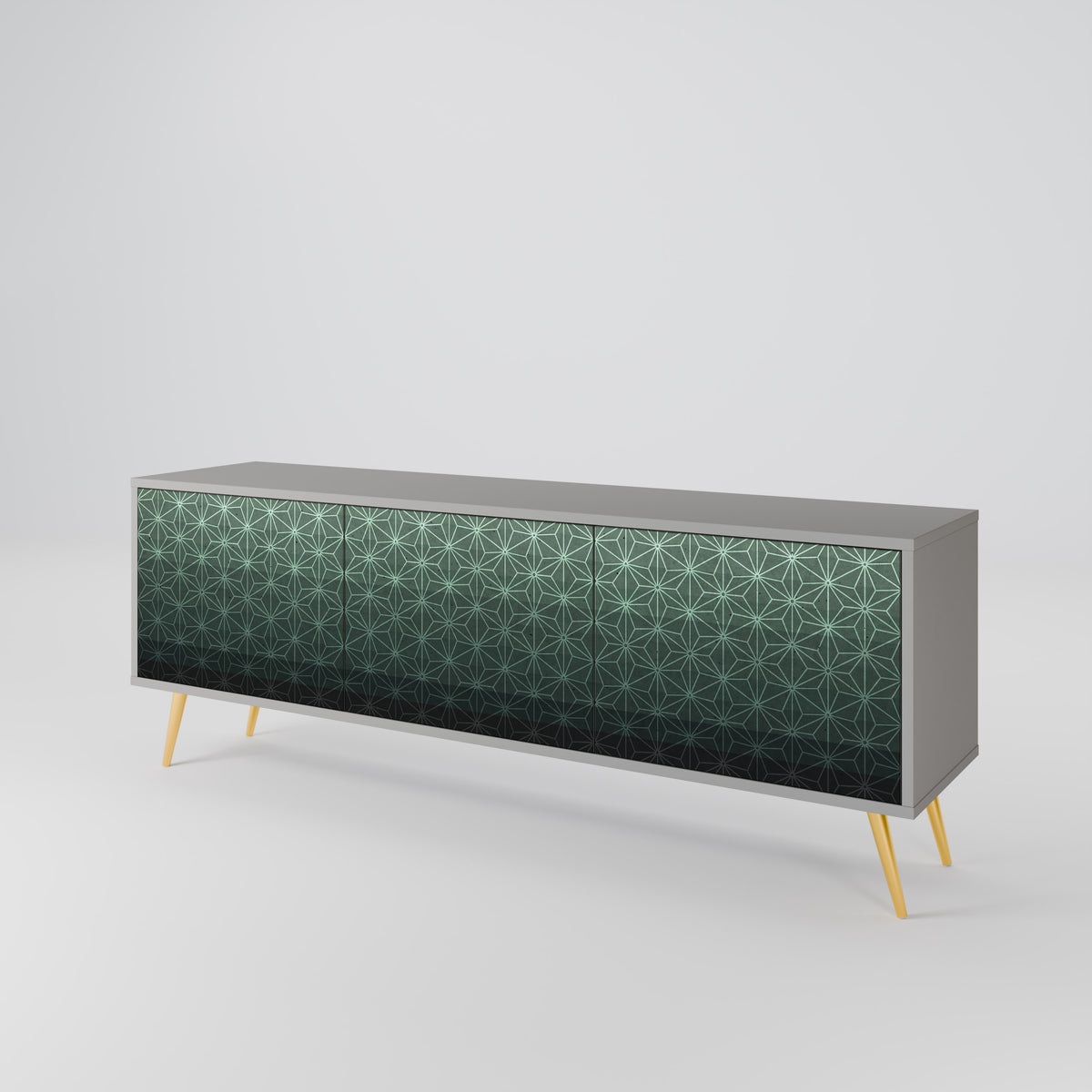 ORNAMENTAL GLIMMER TV-bänk med 3 dörrar