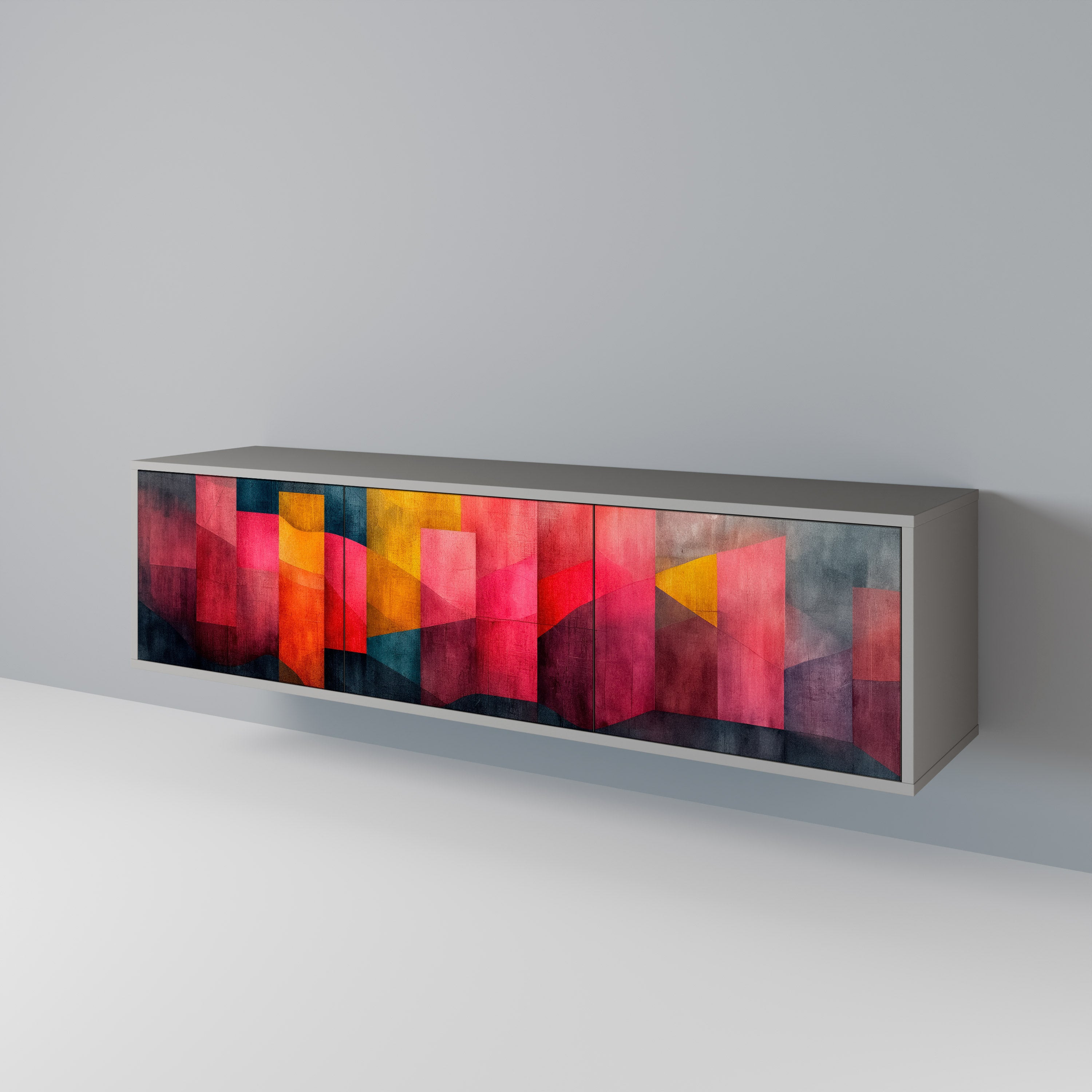 COLORFUL SOUNDS TV-bänk med 3 dörrar