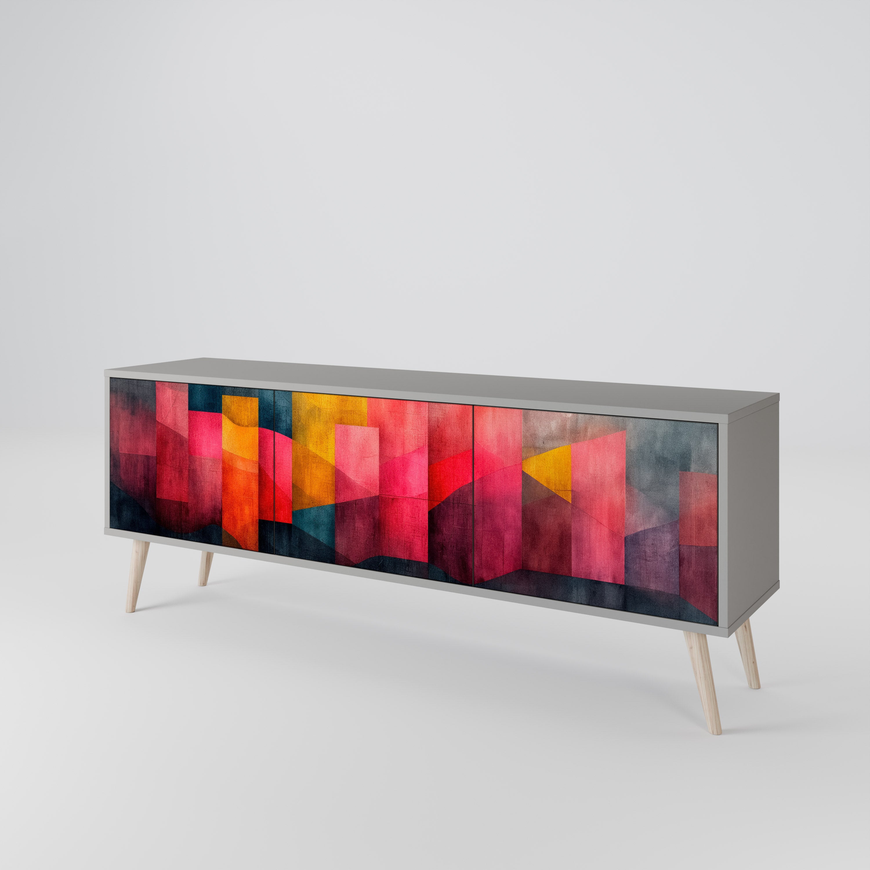 COLORFUL SOUNDS TV-bänk med 3 dörrar