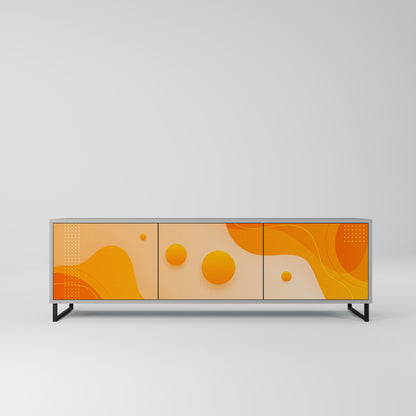 ORANGE ARrangemang 3-dörrars TV-bänk i grå finish