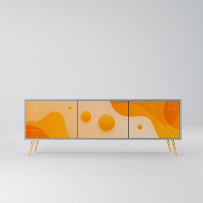 ORANGE ARrangemang 3-dörrars TV-bänk i grå finish
