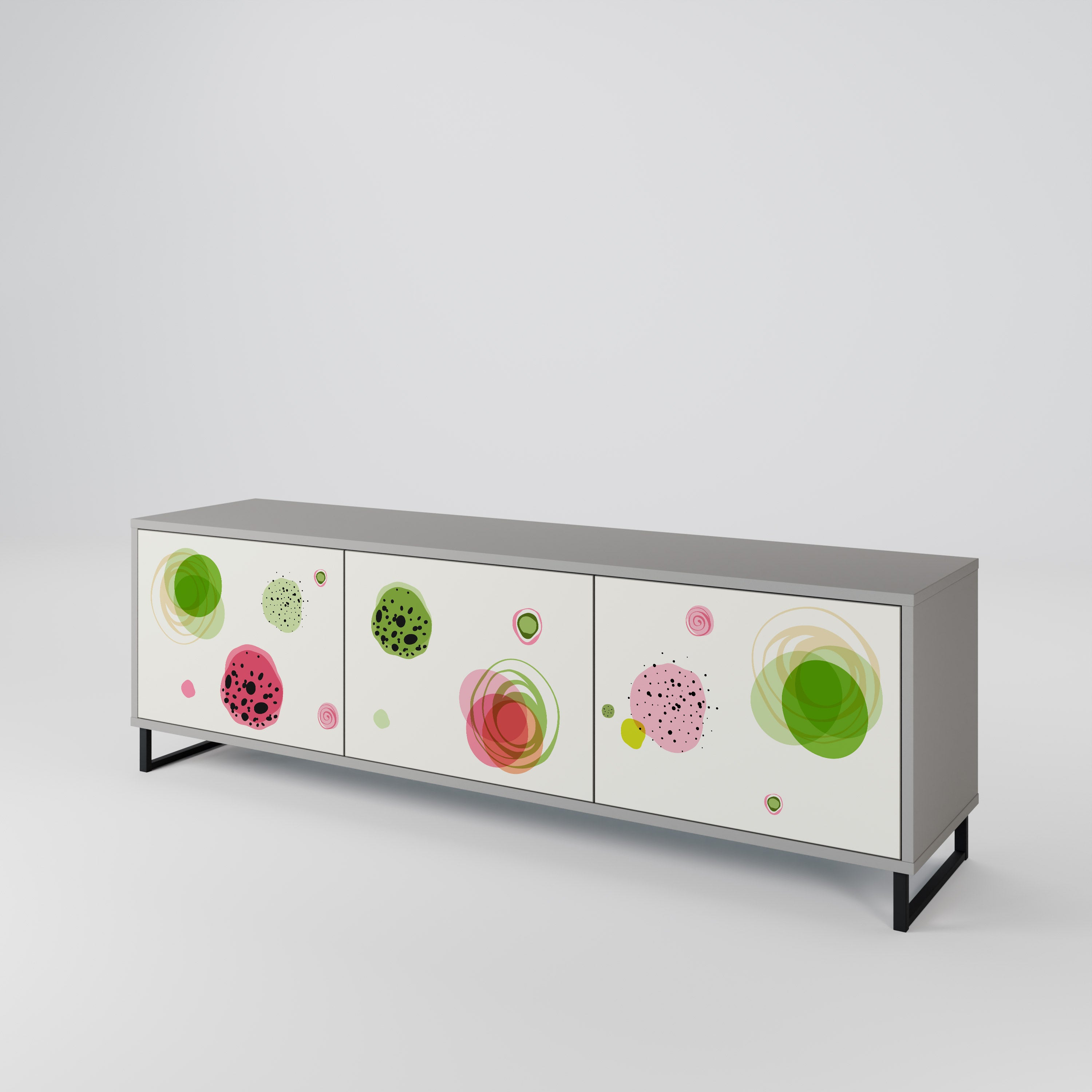 COLORFUL COSMOS TV-bänk med 3 dörrar