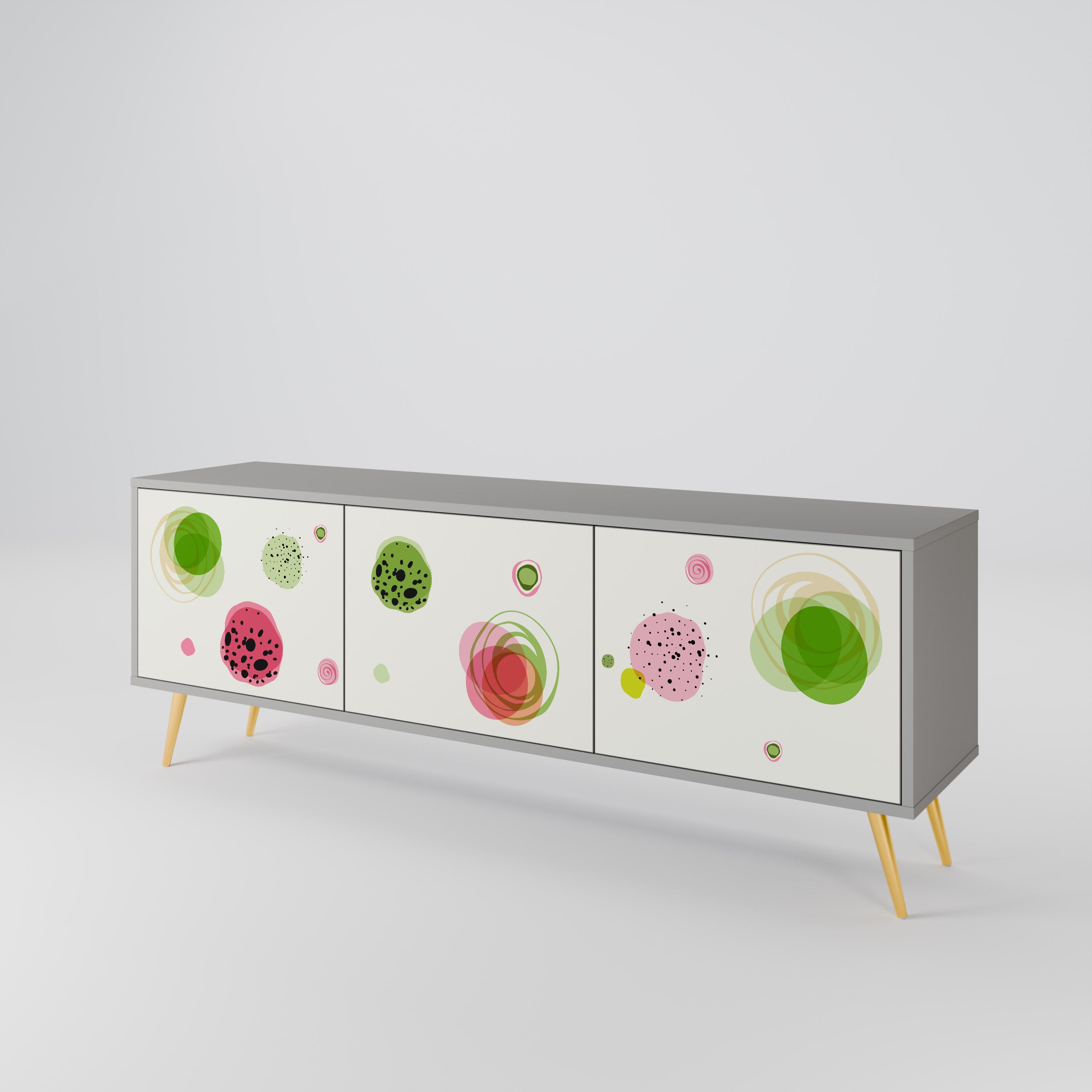 COLORFUL COSMOS TV-bänk med 3 dörrar