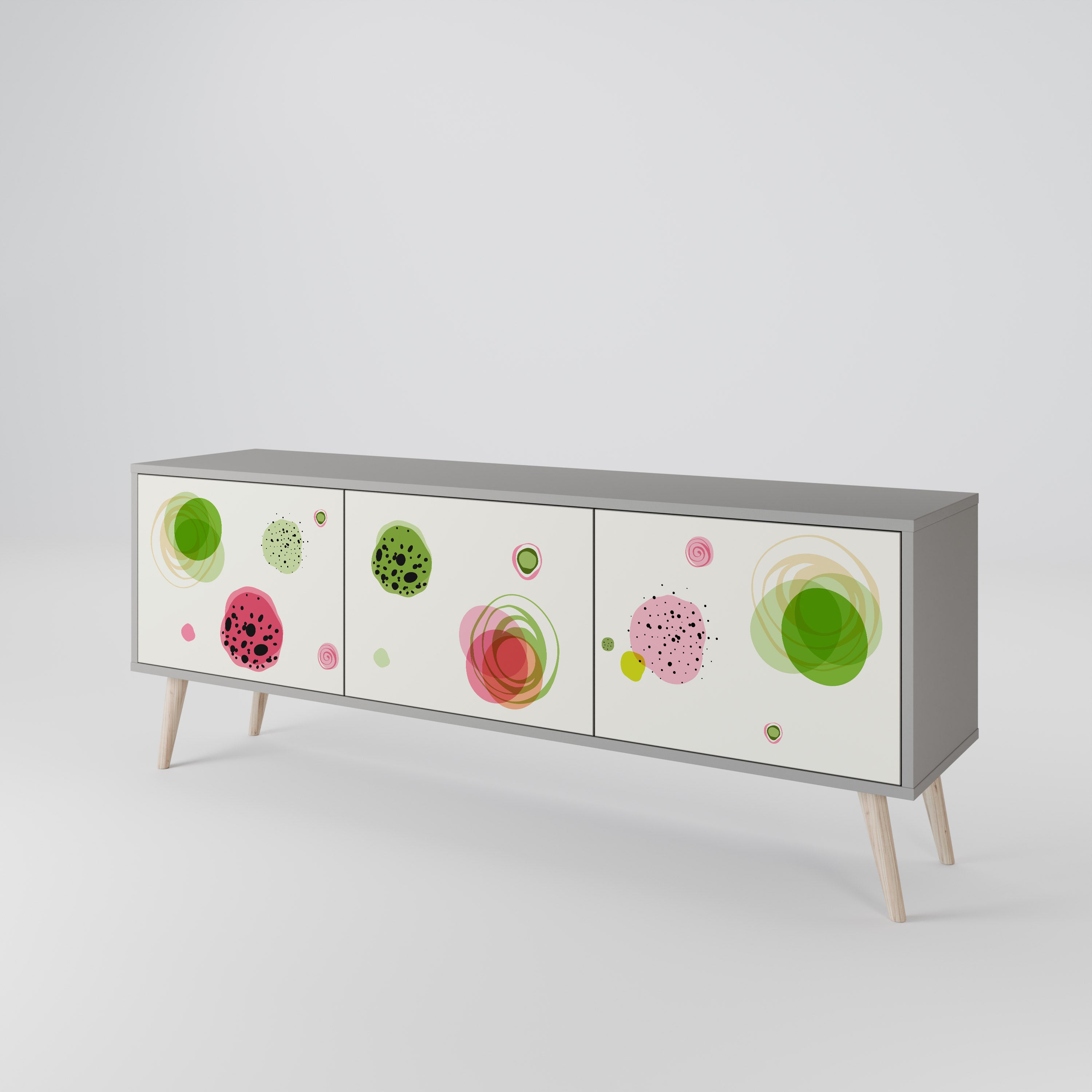 COLORFUL COSMOS TV-bänk med 3 dörrar