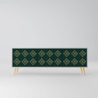 ROYAL MEDALLION 3-dörrars TV-bänk i grå finish