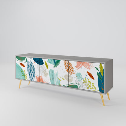 BOTANICAL HURRICANE TV-bänk med 3 dörrar