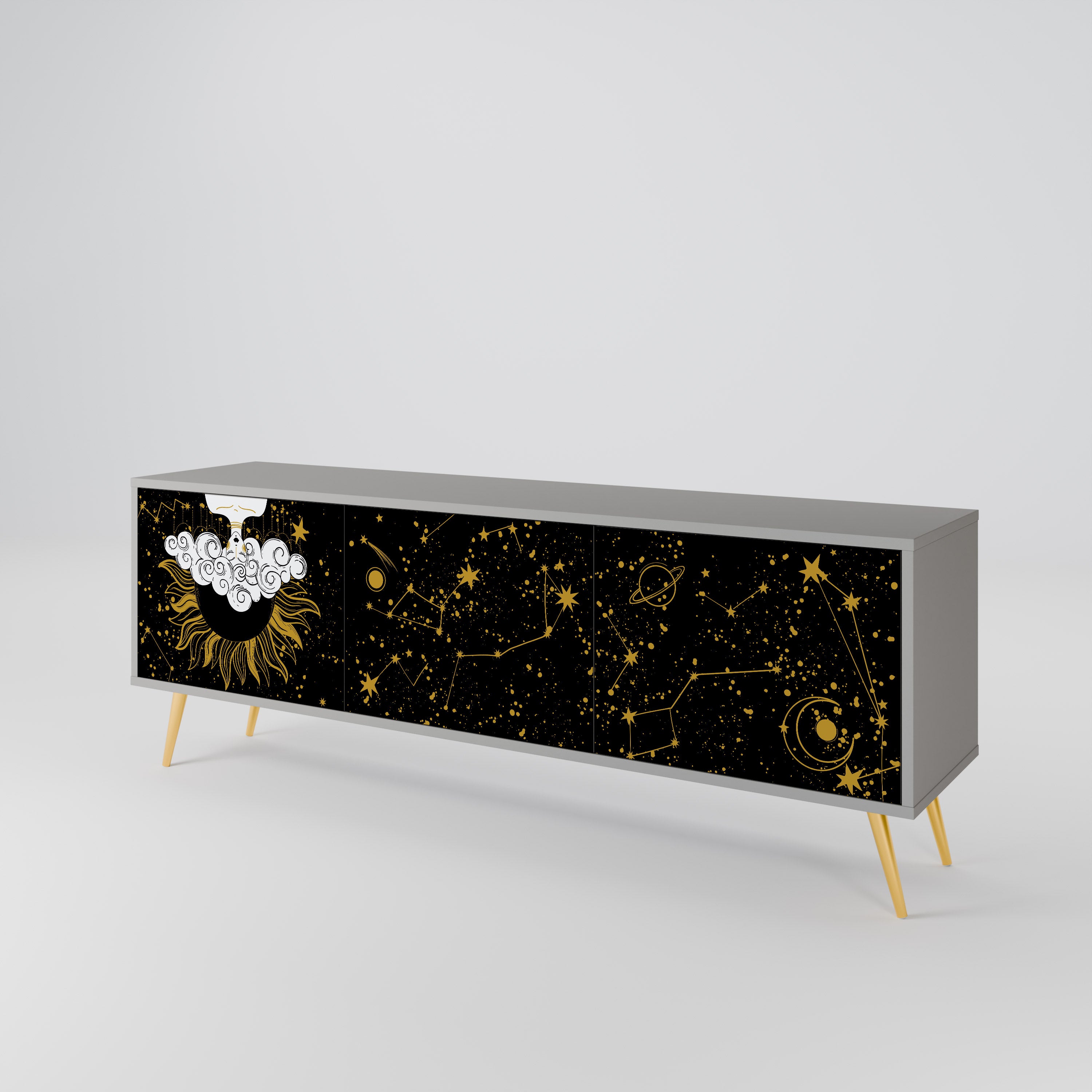 STELLAR CONSTELLATIONS TV-bänk med 3 dörrar