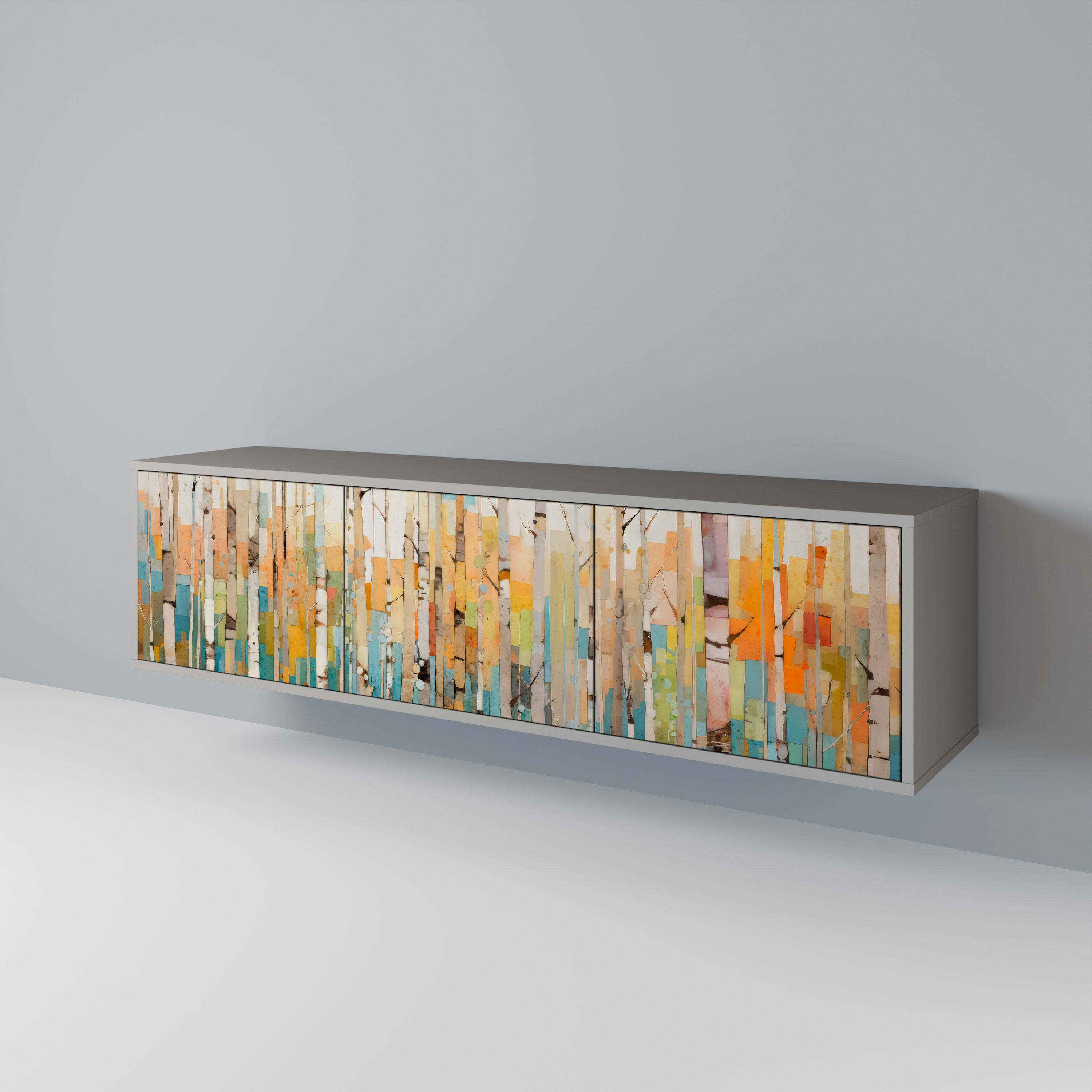 BIRCH KALEIDOSCOPE 3-Door TV Cabinet