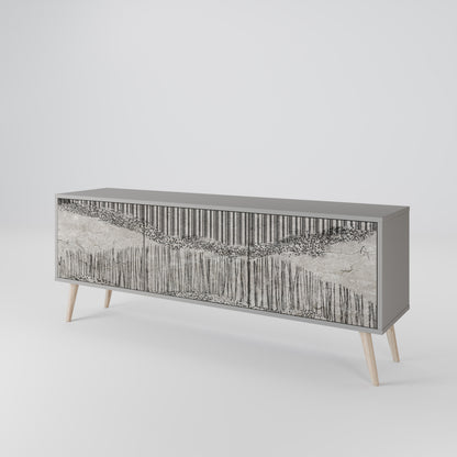 GRAIN LINES TV-bänk med 3 dörrar