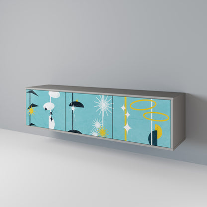 PATHS TO HAPPINESS 3-Door TV Cabinet