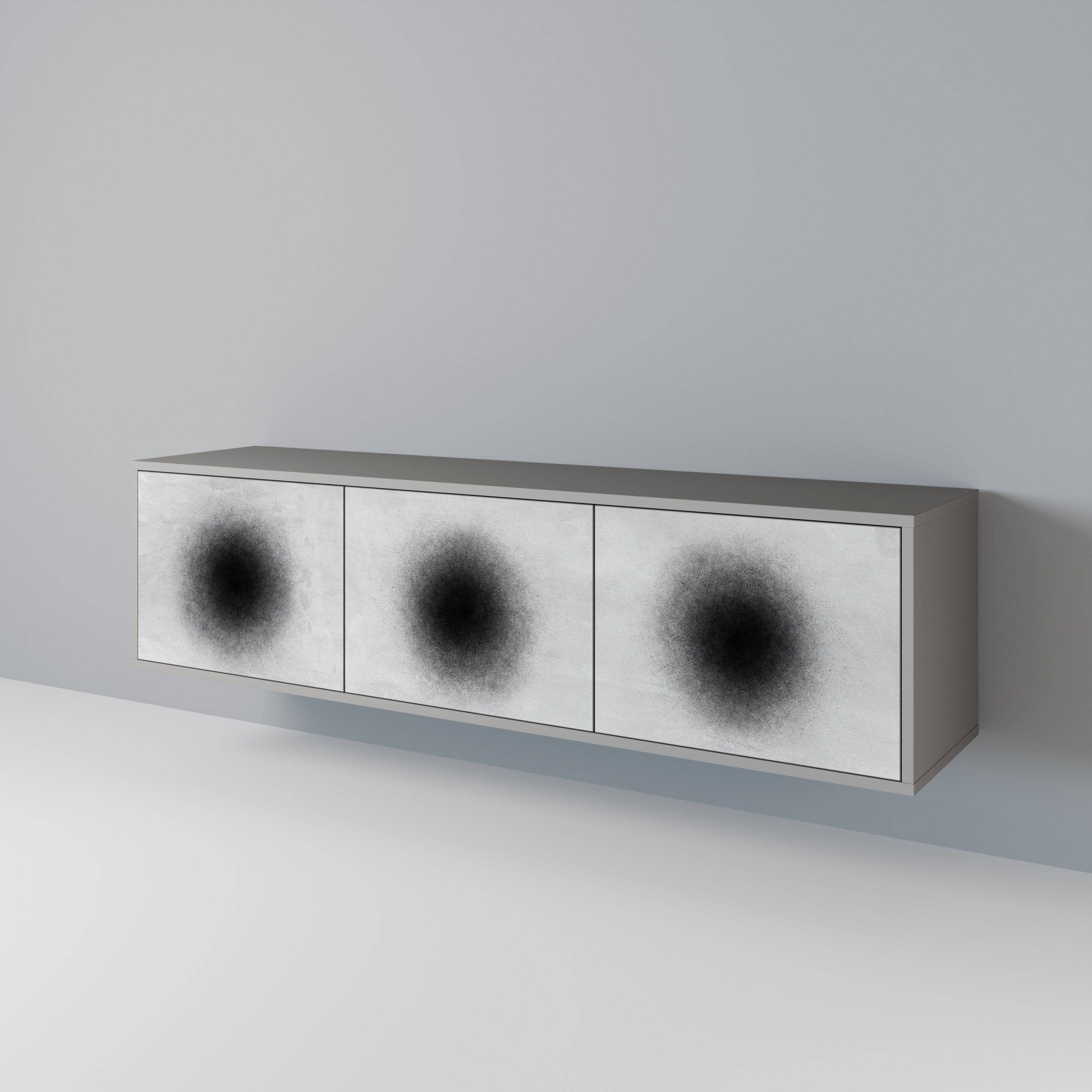 BLACK HOLE 3-Door TV Cabinet