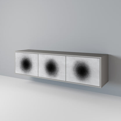 BLACK HOLE TV-bänk med 3 dörrar
