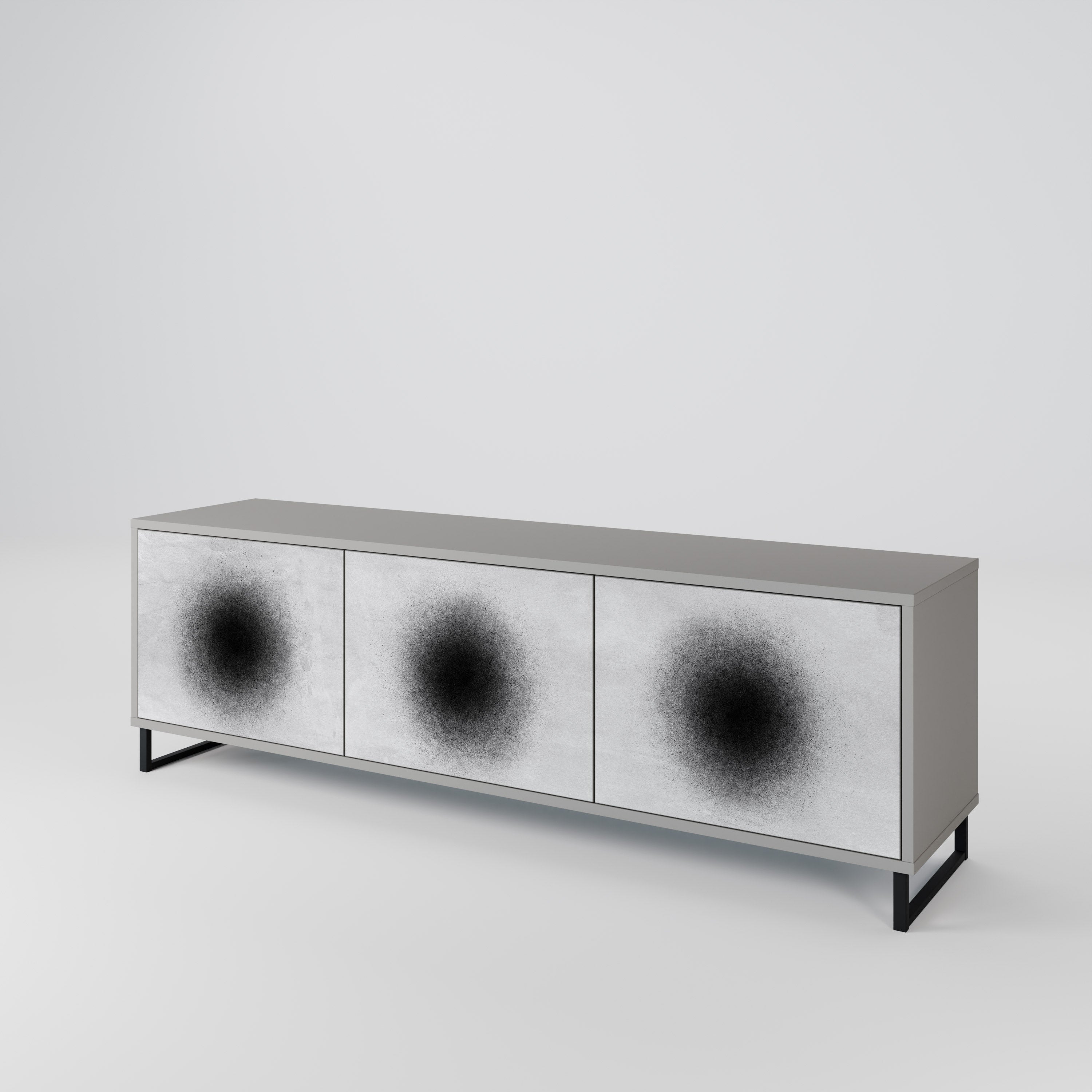 BLACK HOLE 3-Door TV Cabinet
