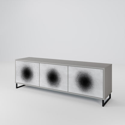 BLACK HOLE TV-bänk med 3 dörrar