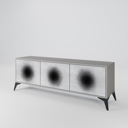 BLACK HOLE TV-bänk med 3 dörrar