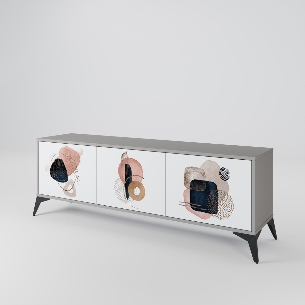 COLORFUL SHAPES TV-bänk med 3 dörrar