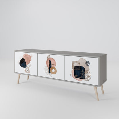 COLORFUL SHAPES TV-bänk med 3 dörrar