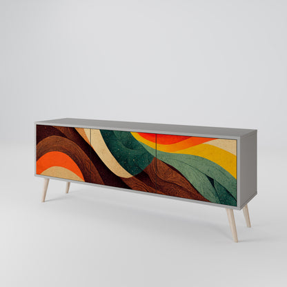 COLORFUL STRANDS TV-bänk med 3 dörrar