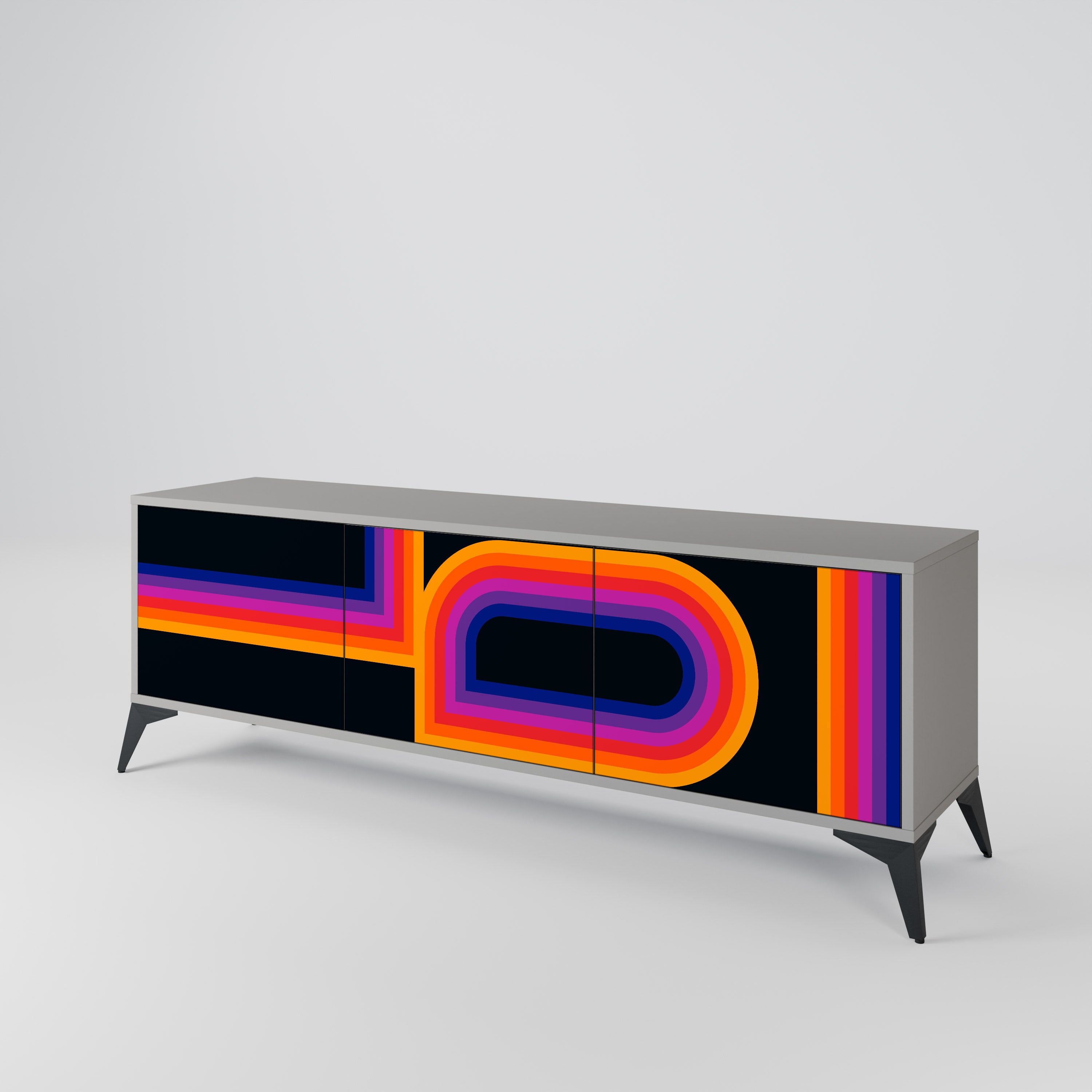 BLINDED BY THE LIGHTS 3-Door TV Cabinet