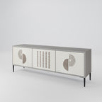 HARMONY ESSENCE 3-Door TV Stand in Grey Finish