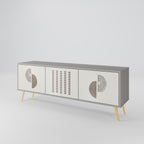 HARMONY ESSENCE 3-Door TV Stand in Grey Finish