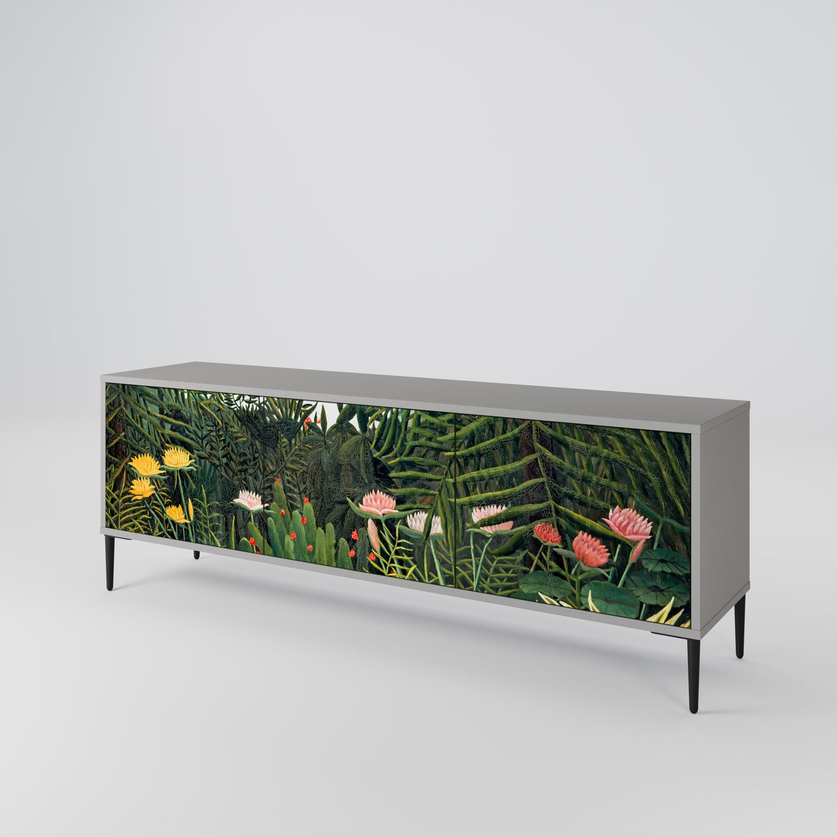 VIRGIN FOREST WITH SUNSET 3-Door TV Cabinet