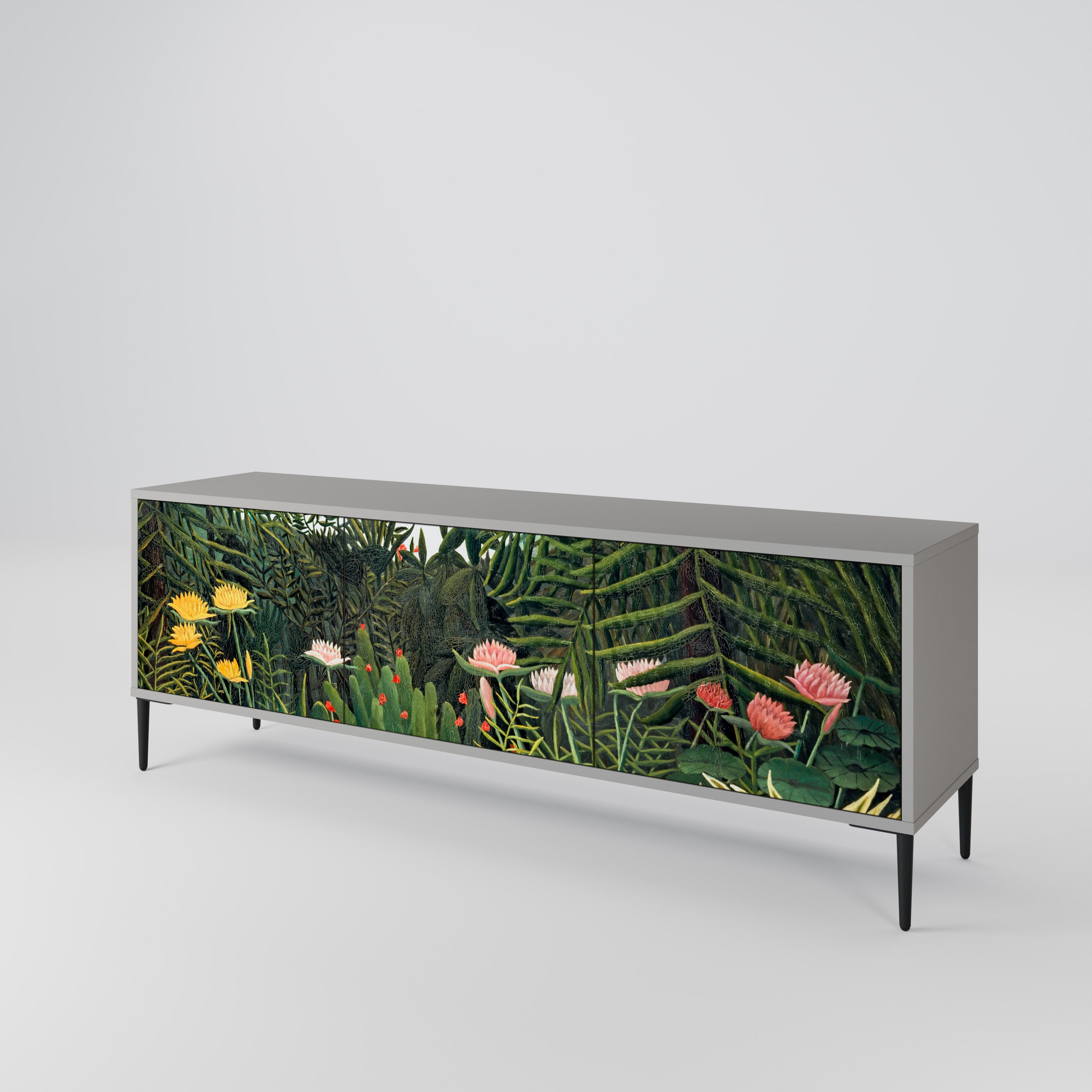 VIRGIN FOREST WITH SUNSET 3-Door TV Cabinet