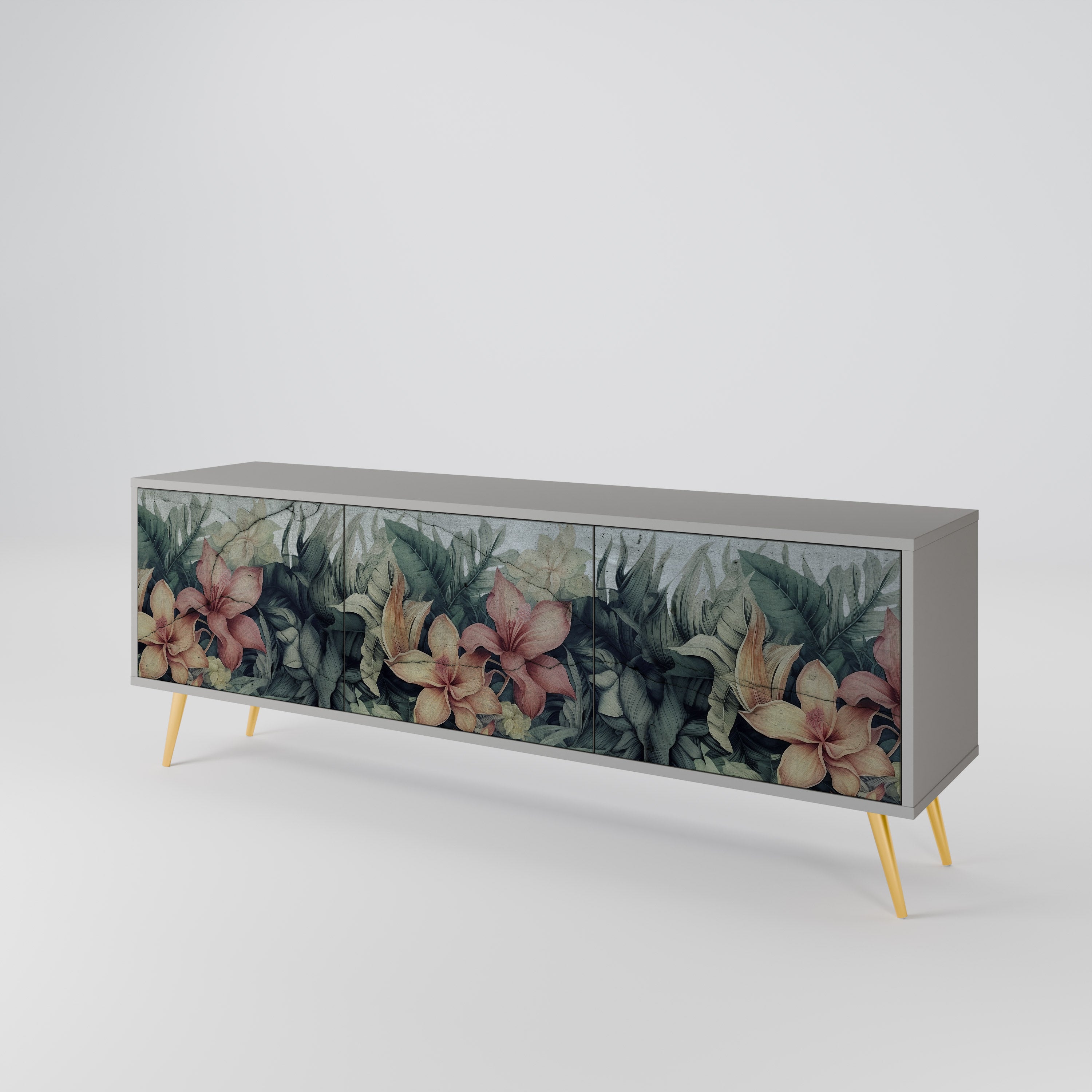 HEAVENLY BLOOM 3-Door TV Cabinet