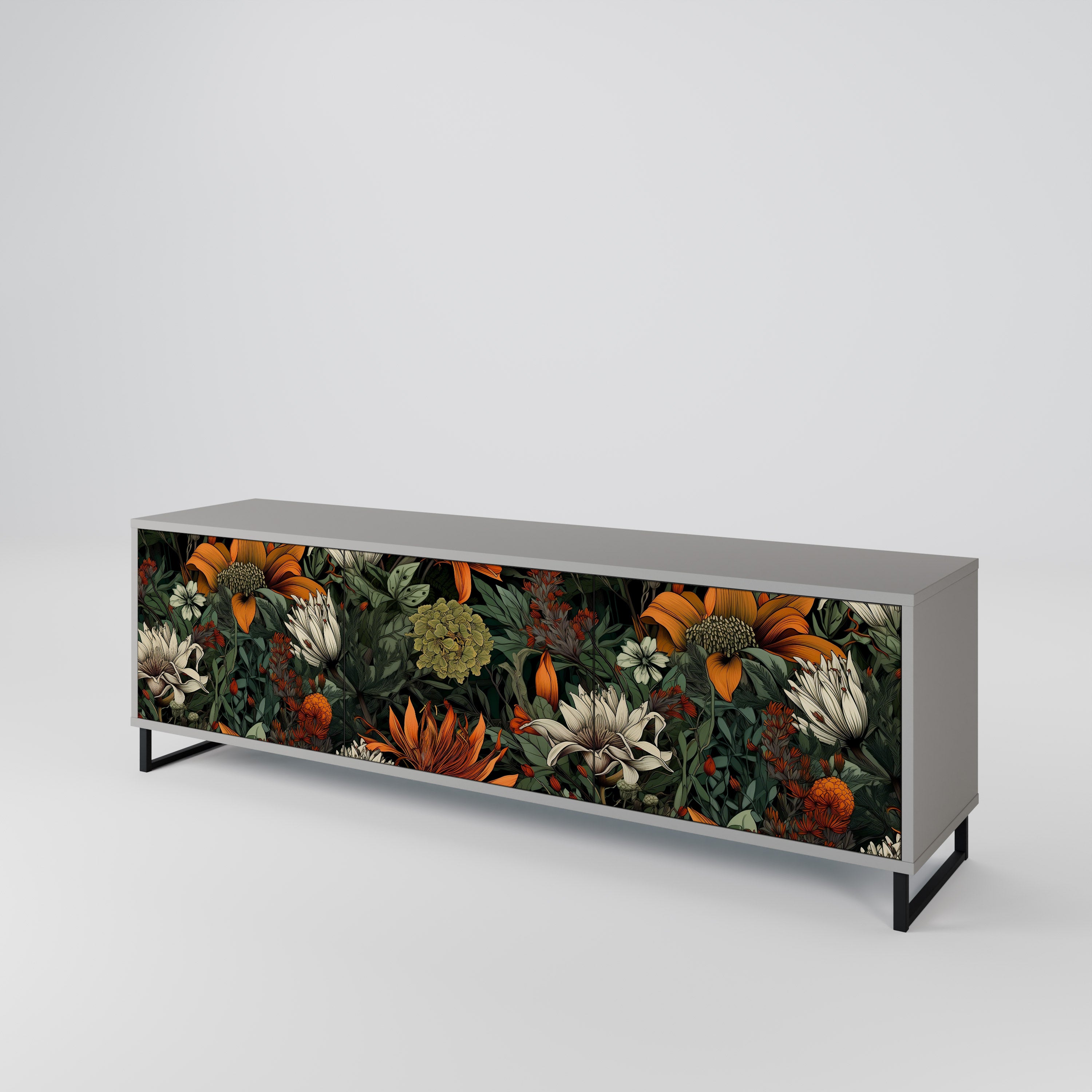 MIDNIGHT SPROUT 3-Door TV Cabinet